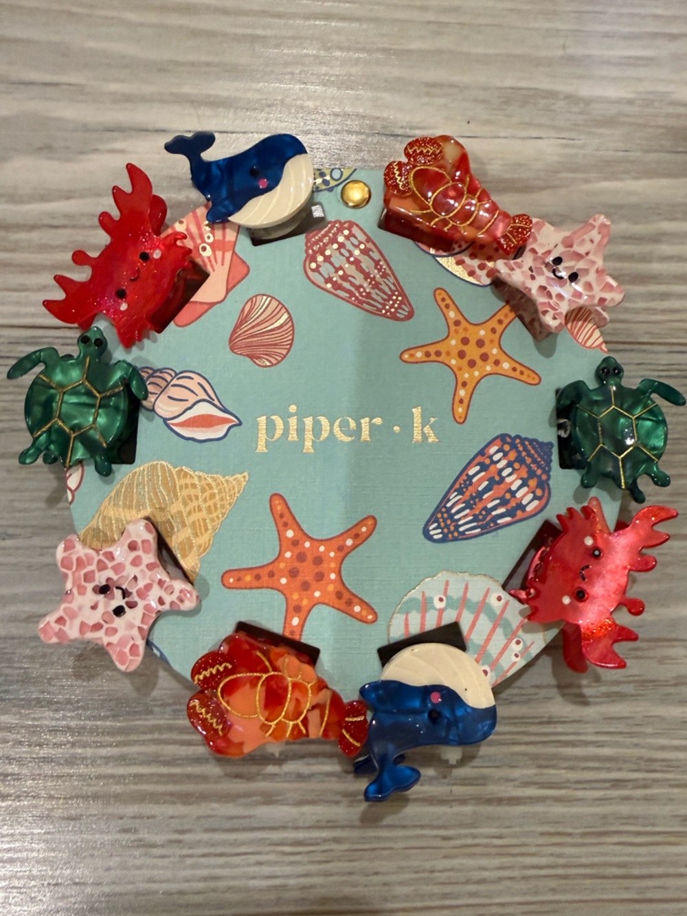Sea Creature Resin Hair Clips - Turtles, Crabs, Starfish